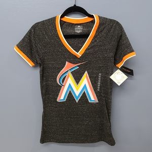 Marlins Genuine Womens  5th & Ocean Shirt
